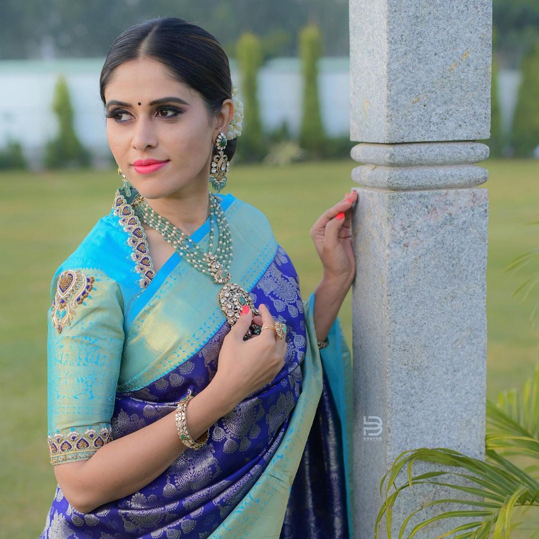 KANJIVARAM SOFT LICHI SILK SAREE