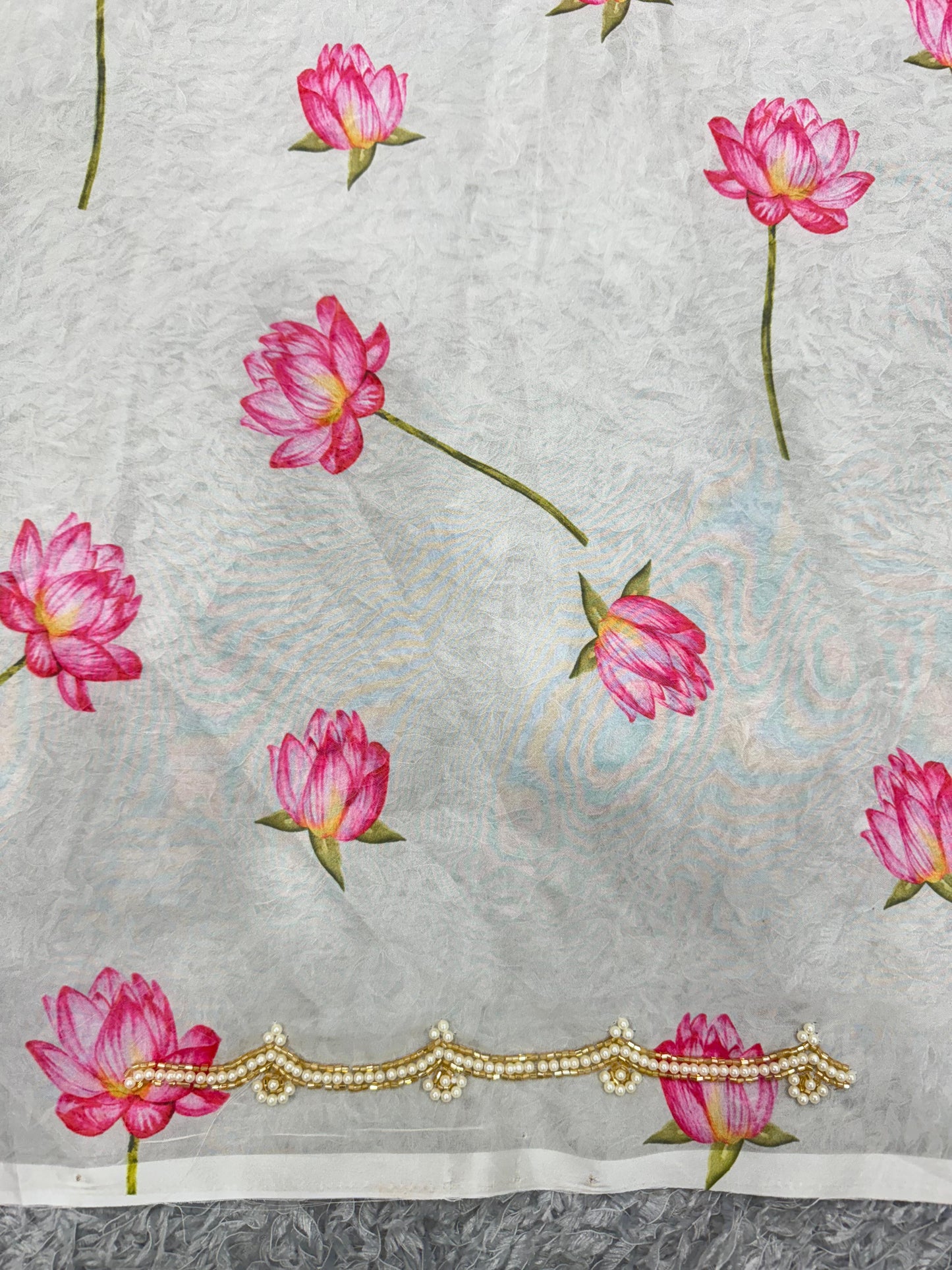 Present a New Exclusive Floral Handwork Saree Collection by liecryart