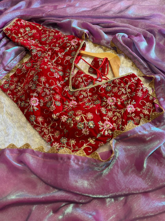 SABYASANCHI SUPER HIT NEW WEDS AND PARTY WEAR SAREE WITH BLOUSE