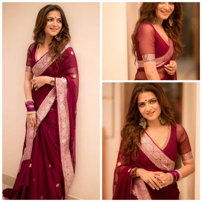 BOLLYWOOD HIT LINEN SOFT SAREE