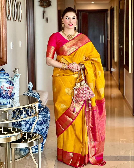 KANJIVARAM SOFT LICHI SILK SAREE