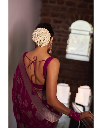 KANJIVARAM LUXURIOUS COMFORTABLE SOFT LITCHI SILK SAREE