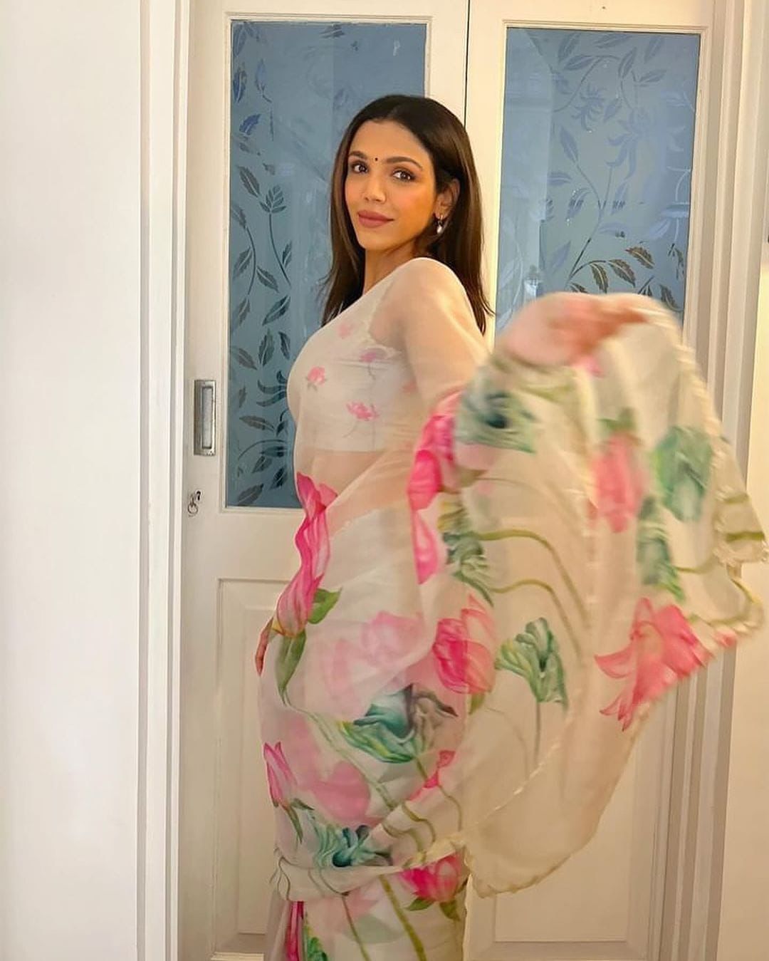 Present a New Exclusive Floral Handwork Saree Collection by Liecryart