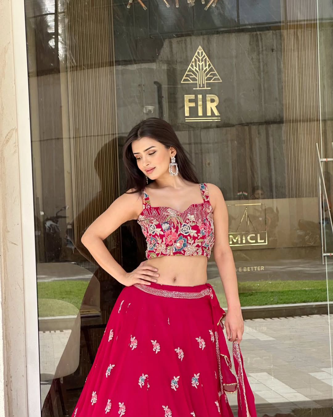 Designer Foux Georgette Lehenga Choli with Dupatta | Thread, Sequin & Coding Dori Work | Full Stitched | Canvas Flair