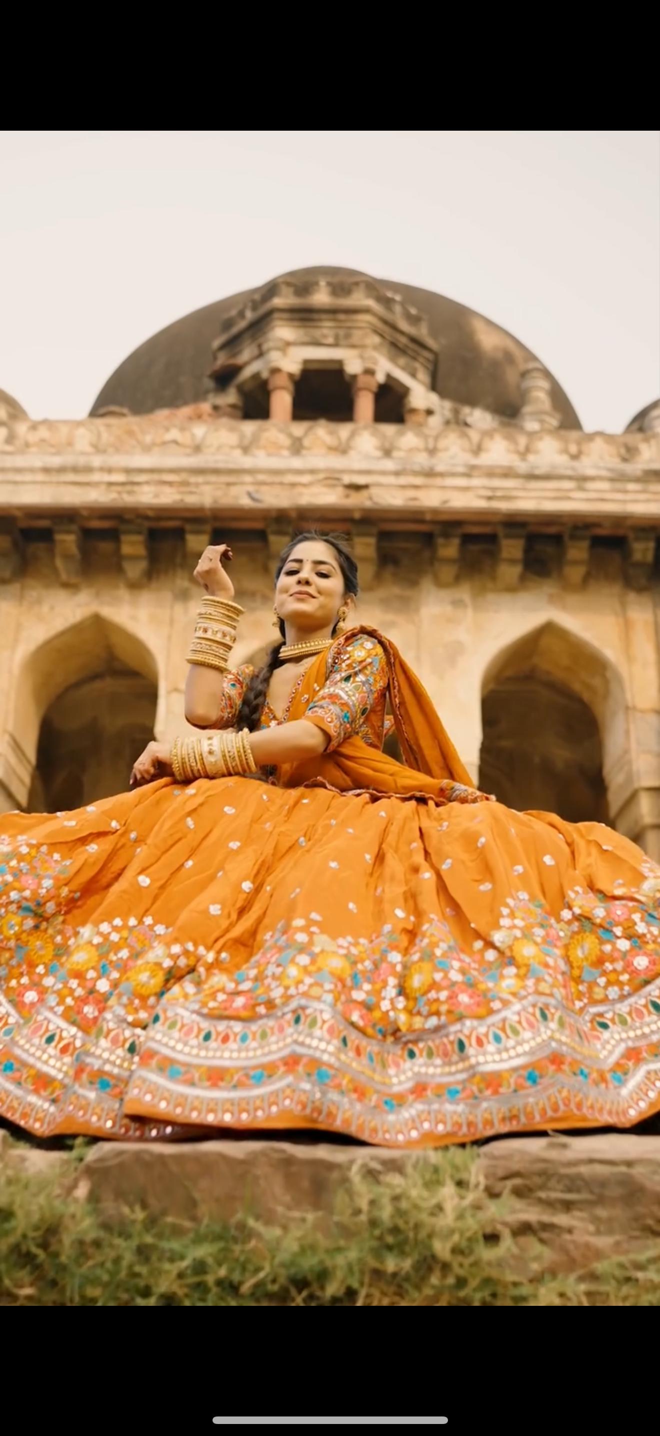 Elegant Foux Georgette Lehenga Choli Set | Thread & Sequin Work | Full Stitched Lehenga with Side Zip