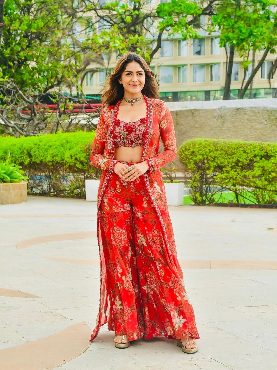 Liecryart Elegant Tibby Silk Designer Sharara Set – Thread & Sequence Work with Digital Print, Festive & Wedding Wear