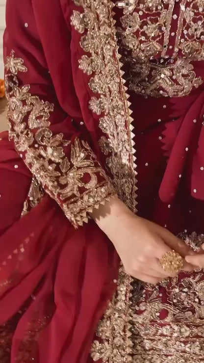 Liecryart Premium Reyon Designer Dress – Digital Print, Mirror & Lace Work, Wedding & Festive Wear