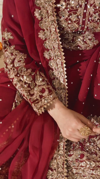 Liecryart Premium Reyon Designer Dress – Digital Print, Mirror & Lace Work, Wedding & Festive Wear