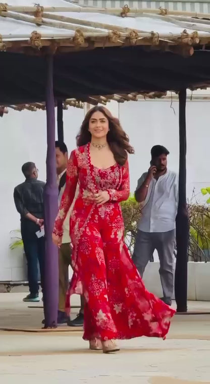 Liecryart Elegant Tibby Silk Designer Sharara Set – Thread & Sequence Work with Digital Print, Festive & Wedding Wear